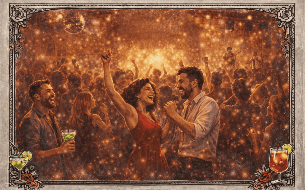 Ambiance de soirée au Bizz’Art : un dancefloor vivant, des sourires, du groove et des gens qui partagent un vrai moment ensemble.