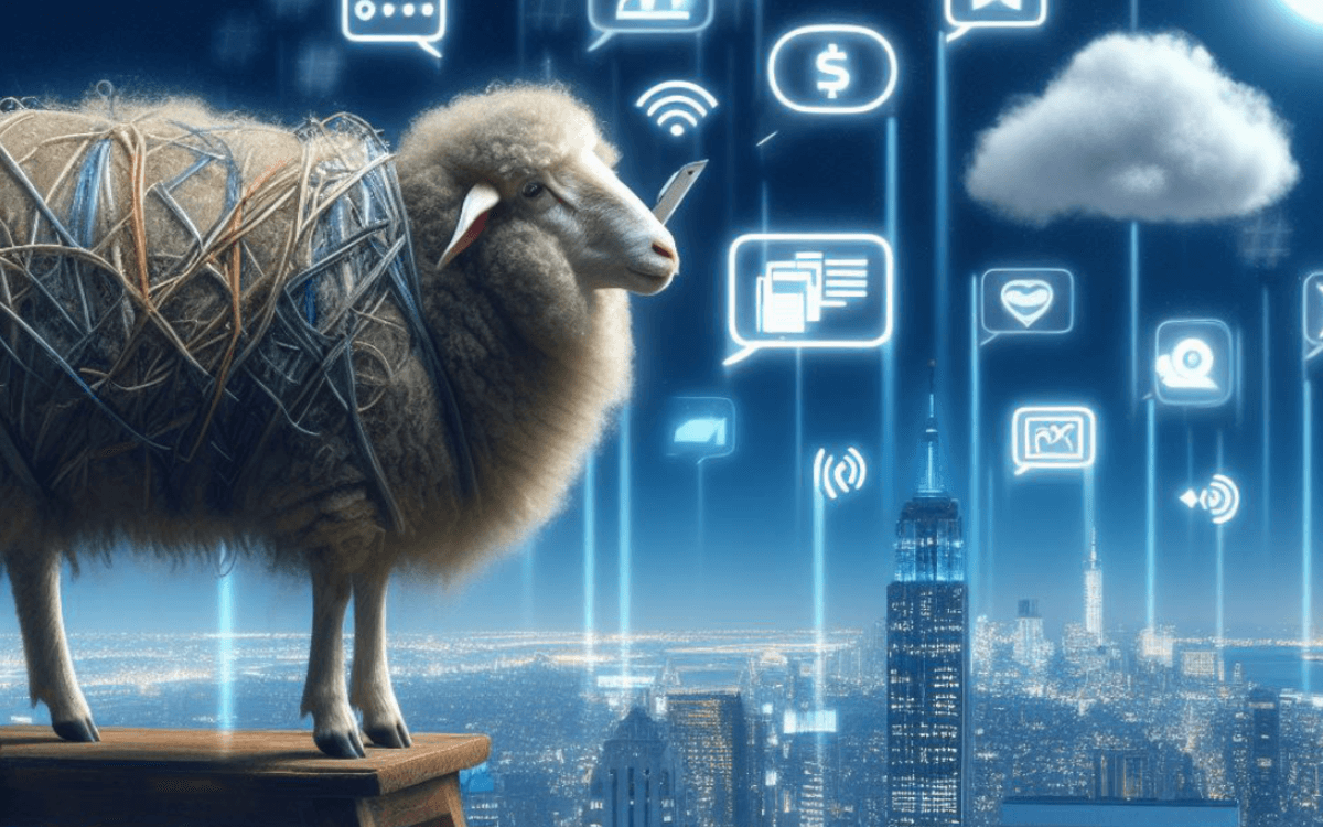 Angélique Mouton《人造绵羊》AI艺术展