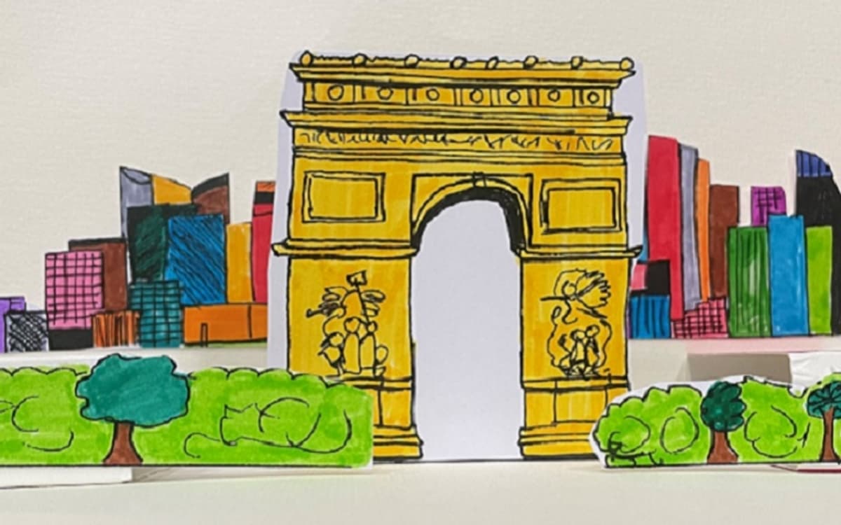 凯旋门亲子立体模型制作工坊参观