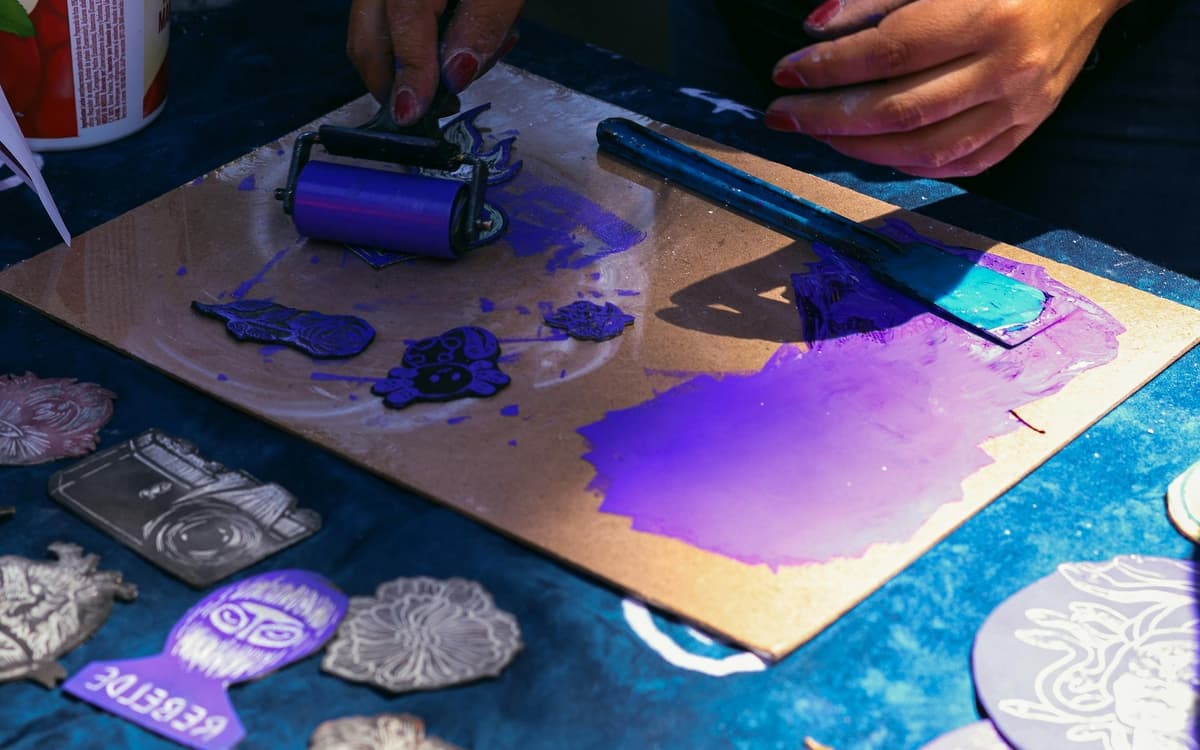 新年贺卡凸版印刷工作坊