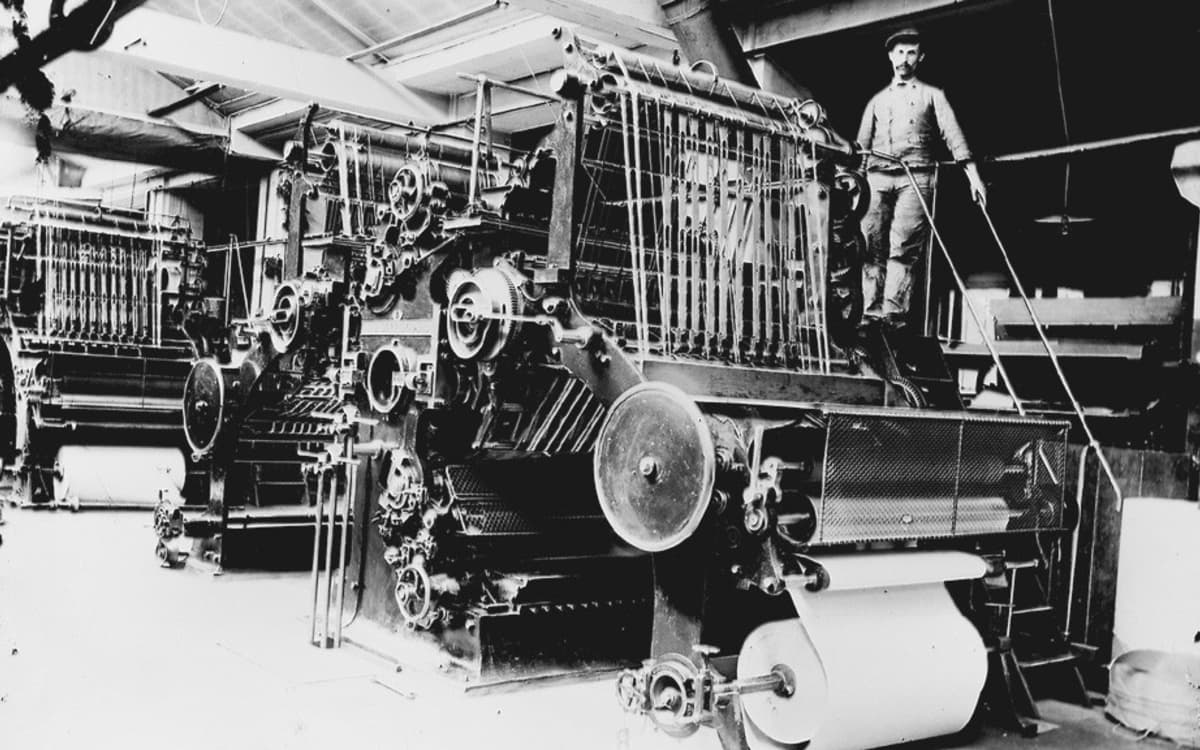 罗昂府法国国家印刷局的轮转印刷机